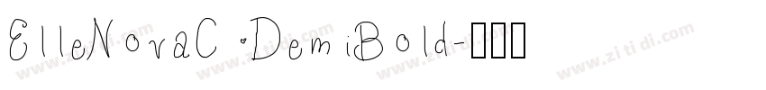 ElleNovaC DemiBold字体转换